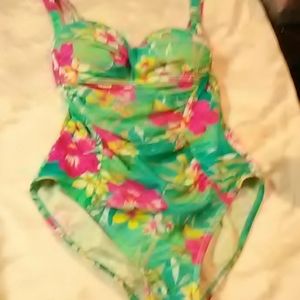 Size 12 Flora print swimsuit